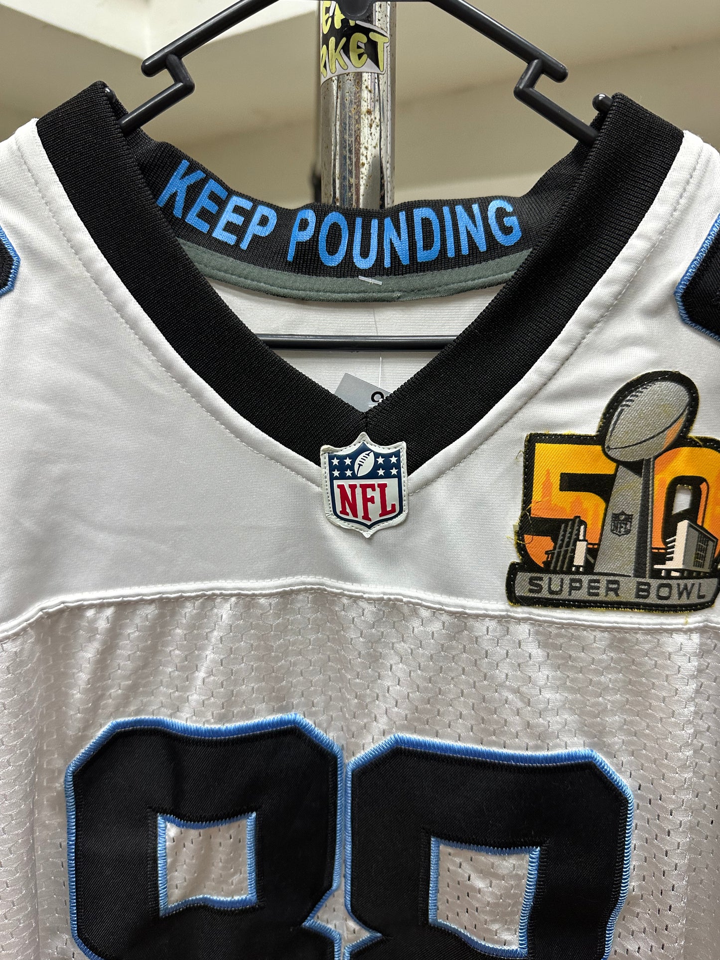 NFL SUPERBOWL 50 CAROLINA PANTHERS 88 OLSEN JERSEY