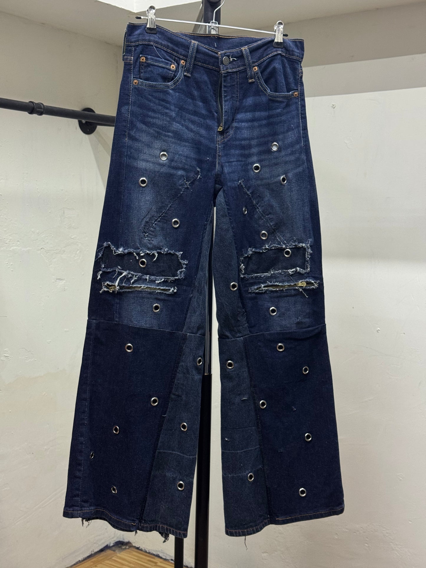 REWORKED DENIM BAGGY JEANS