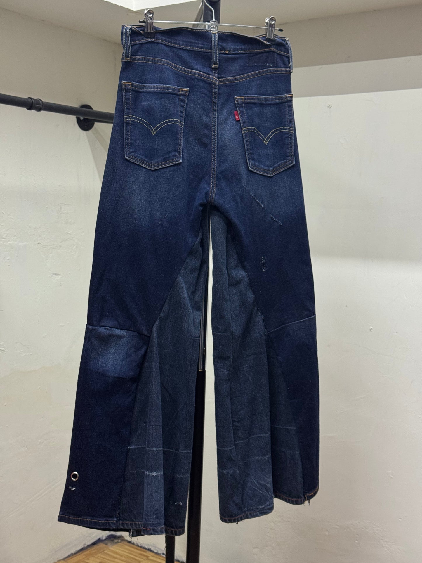 REWORKED DENIM BAGGY JEANS