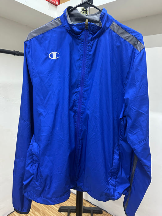 CHAMPION WINDBREAKER BLUE JACKET