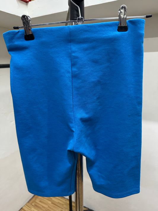 ZARA BIKER SHORT BLUE