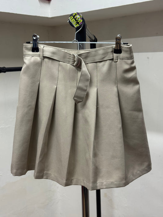 George Pleated Beige Skirt