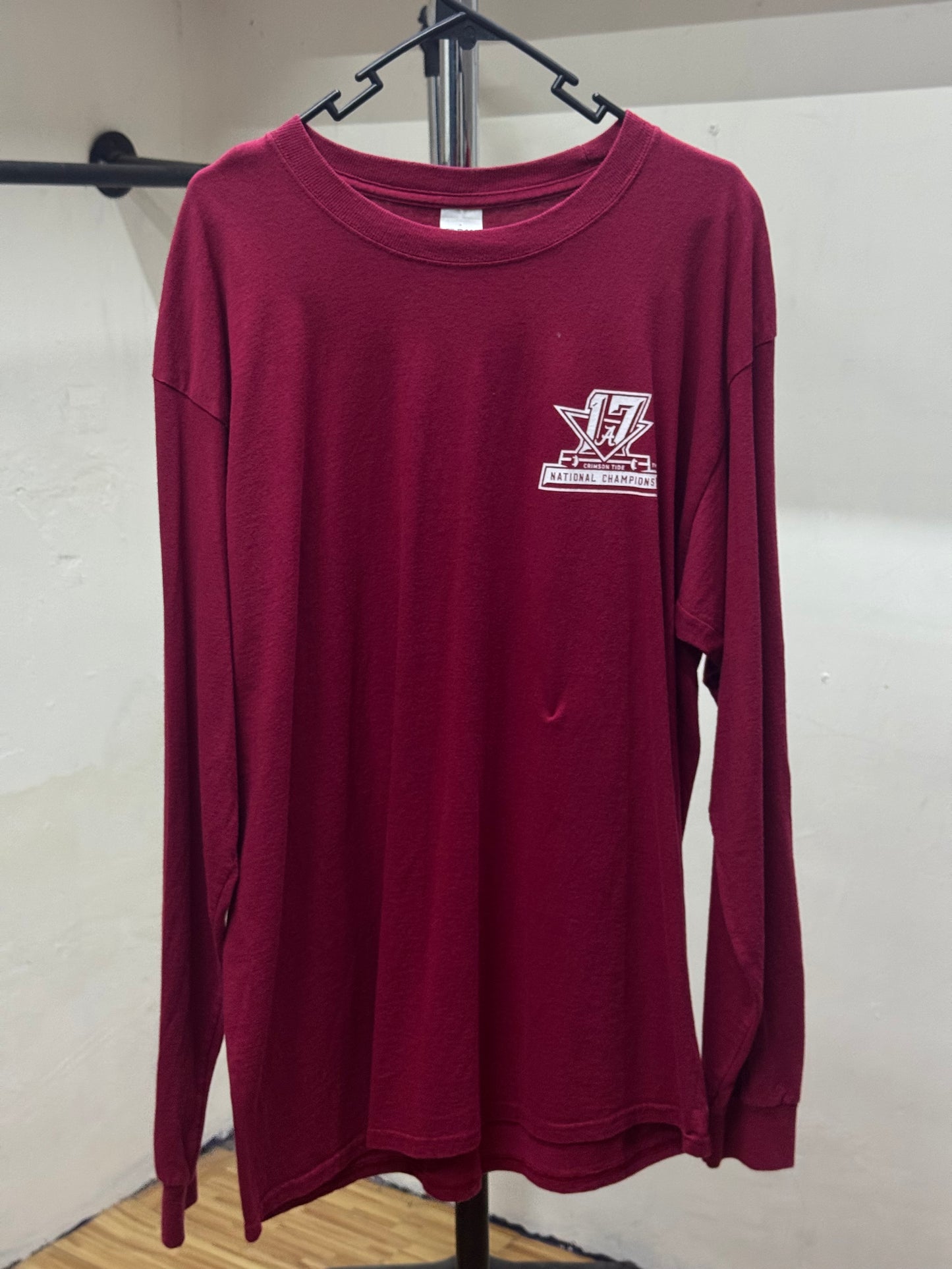 Alabama Football Elephant Red Long Sleeve Shirt