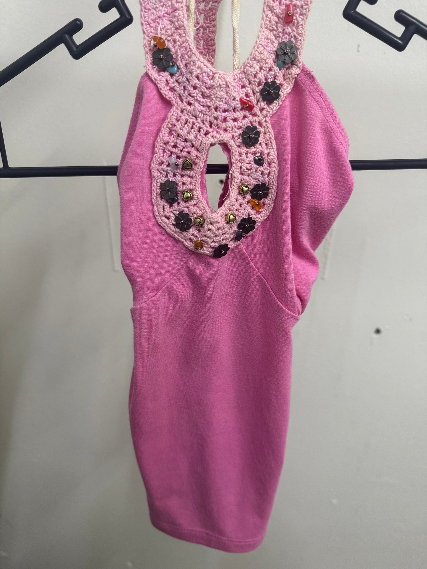 Via Vai Pink Halter Pink Top