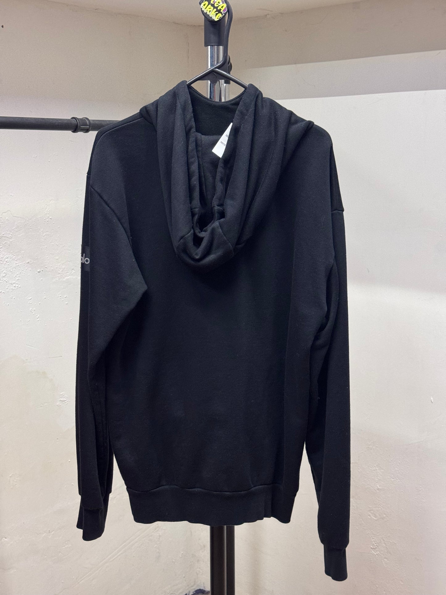 alo Sip-Up Pockets Black Hoodie