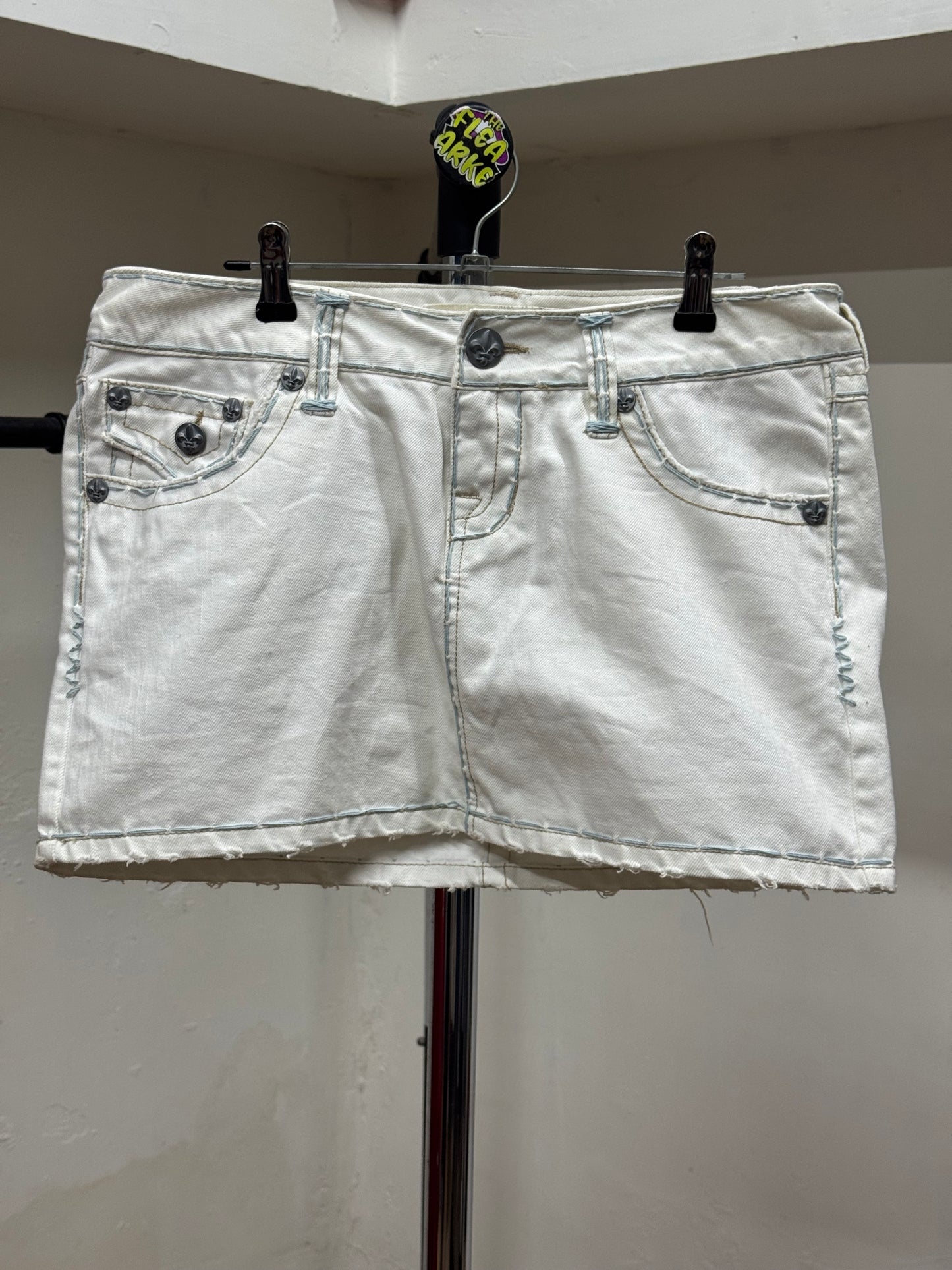 Laguna Beach White Denim Skirt