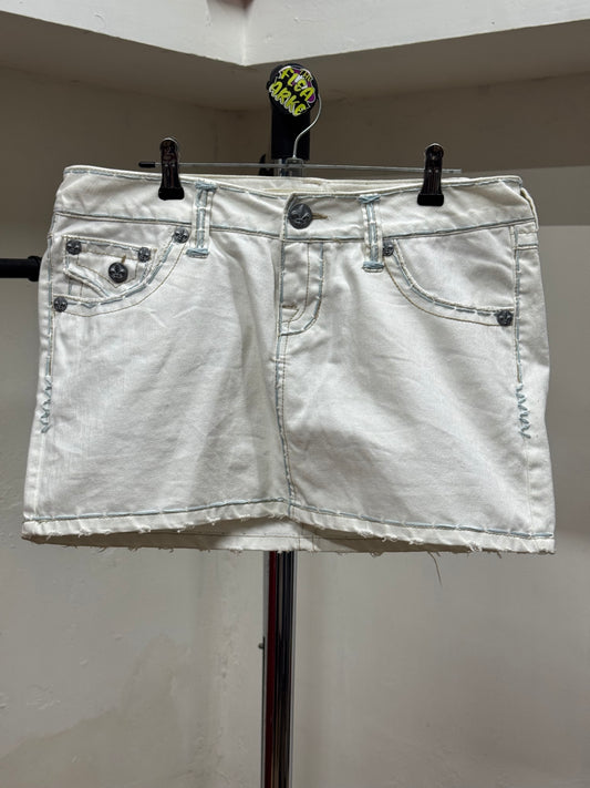 Laguna Beach White Denim Skirt