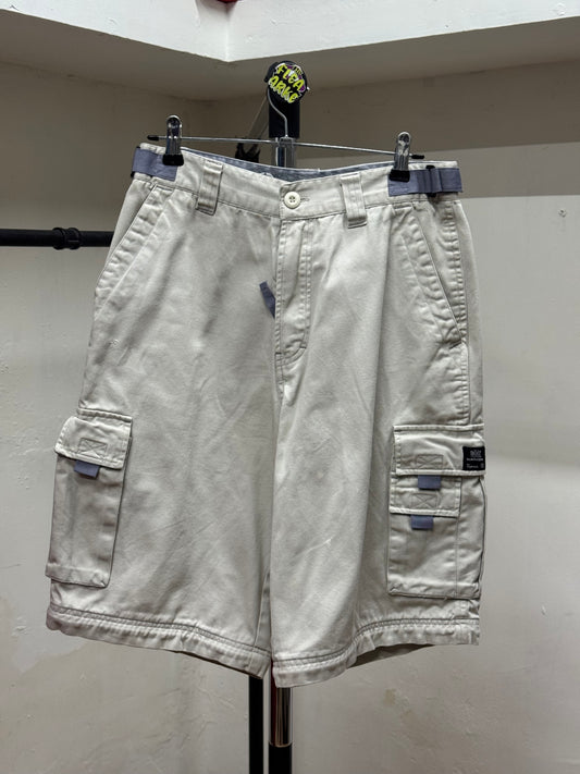 noiz Beige Cargo Jorts