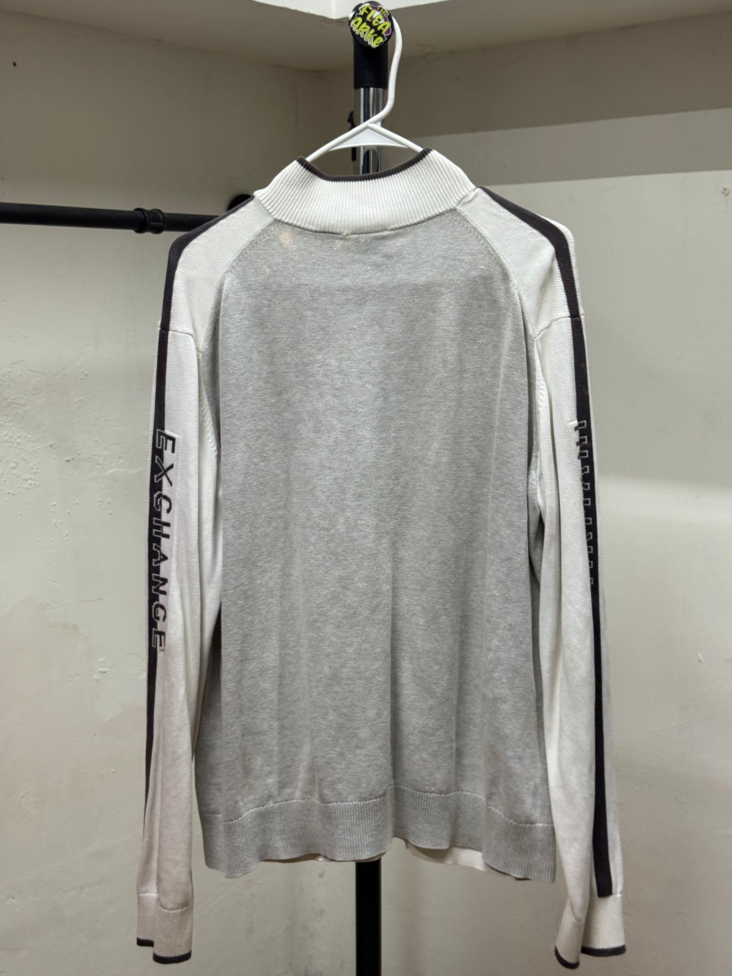 Armani Exchange High Neck Sip-Up Bi Color Jacket