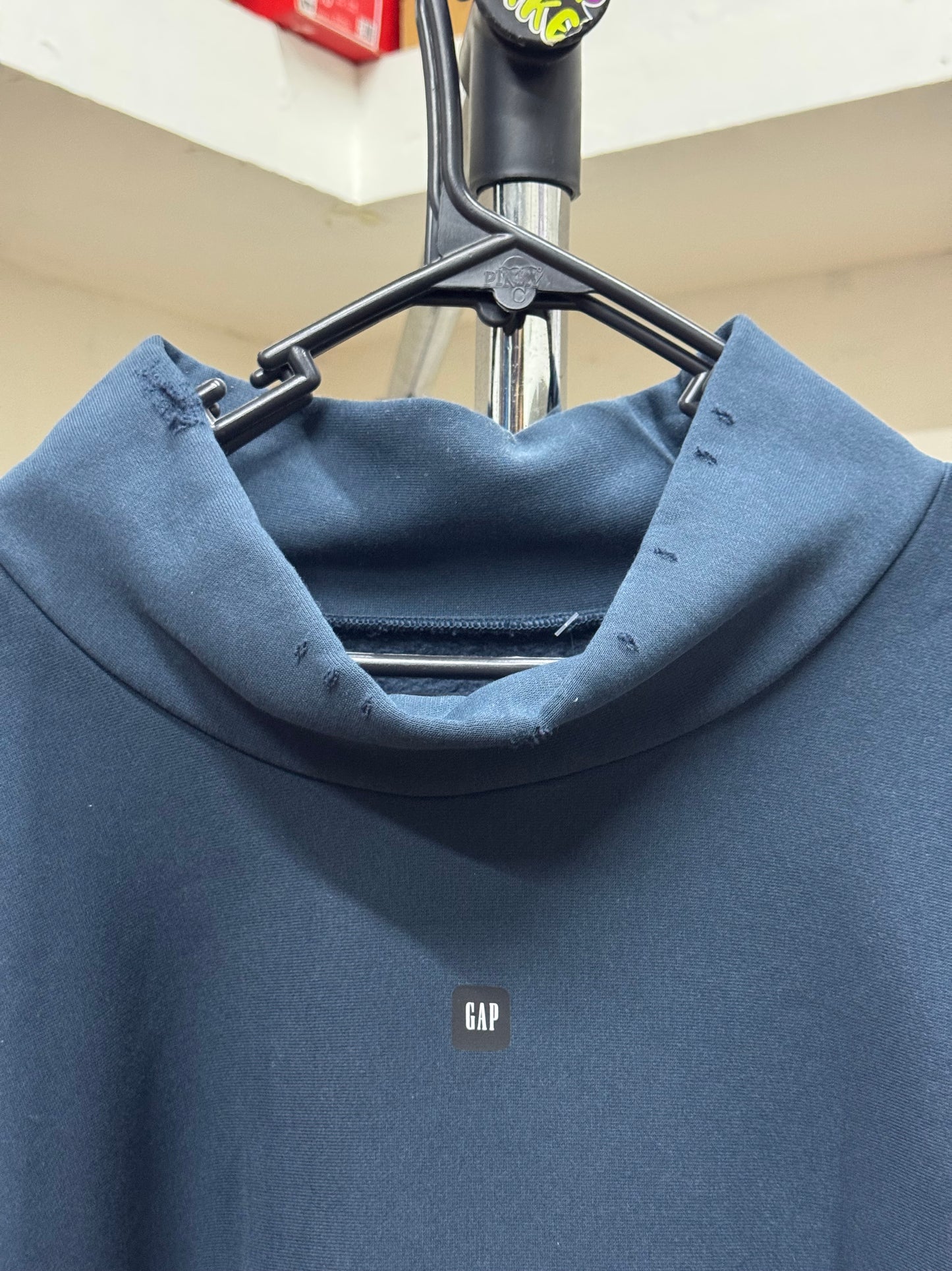 YZY GAP High Neck Dark Blue Sweater