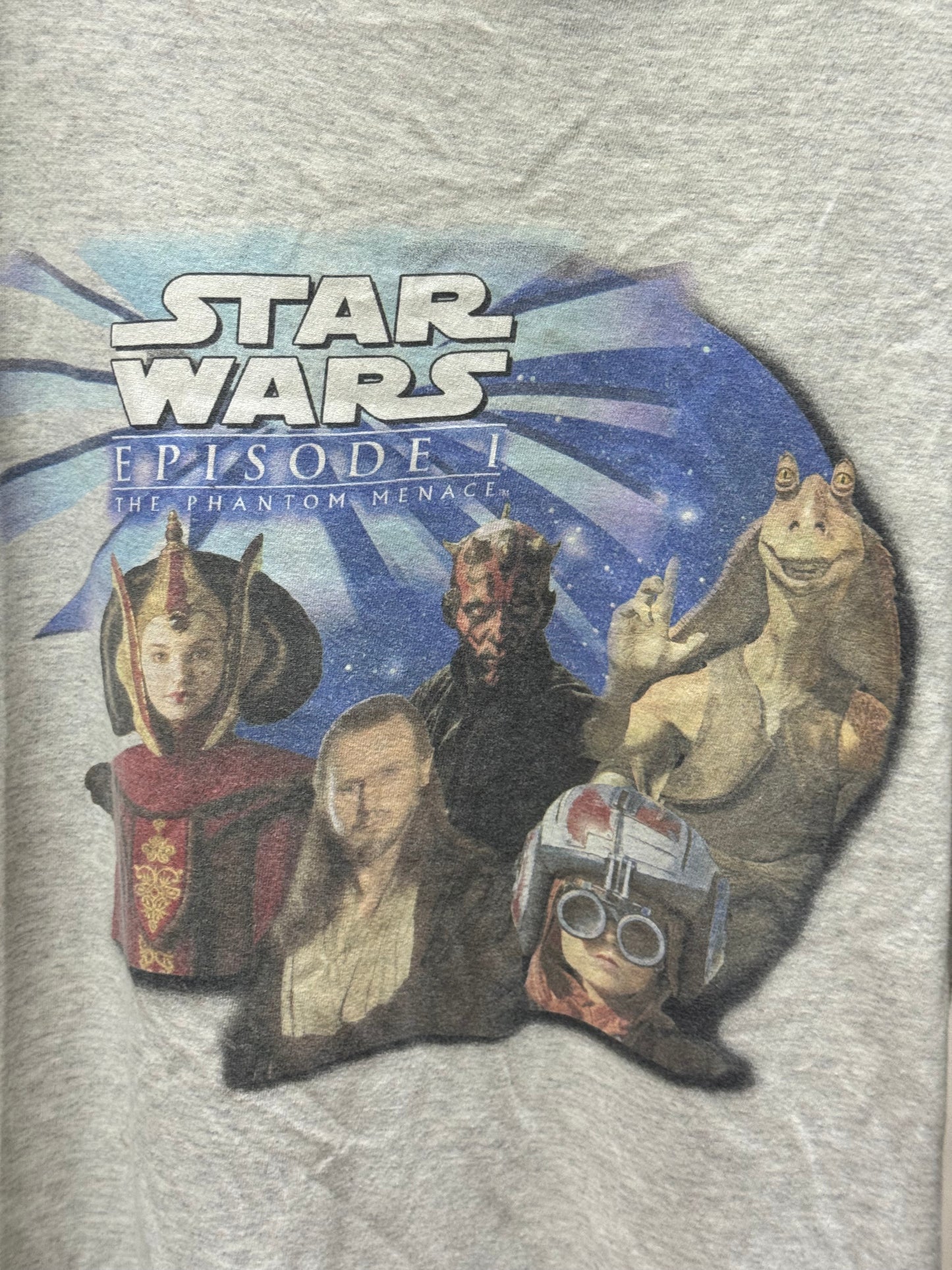 Star Wars The Phantom Menace Light Gray Tee