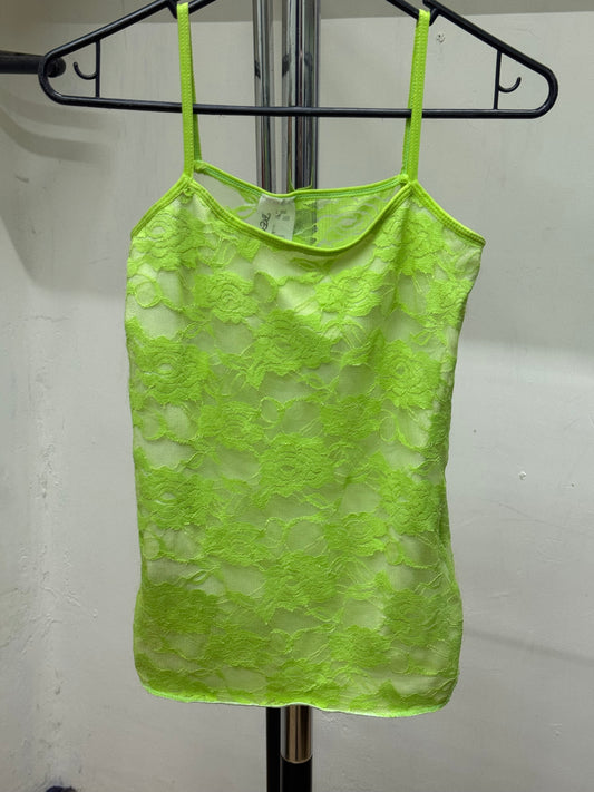 Benox Bright Green Lace Top