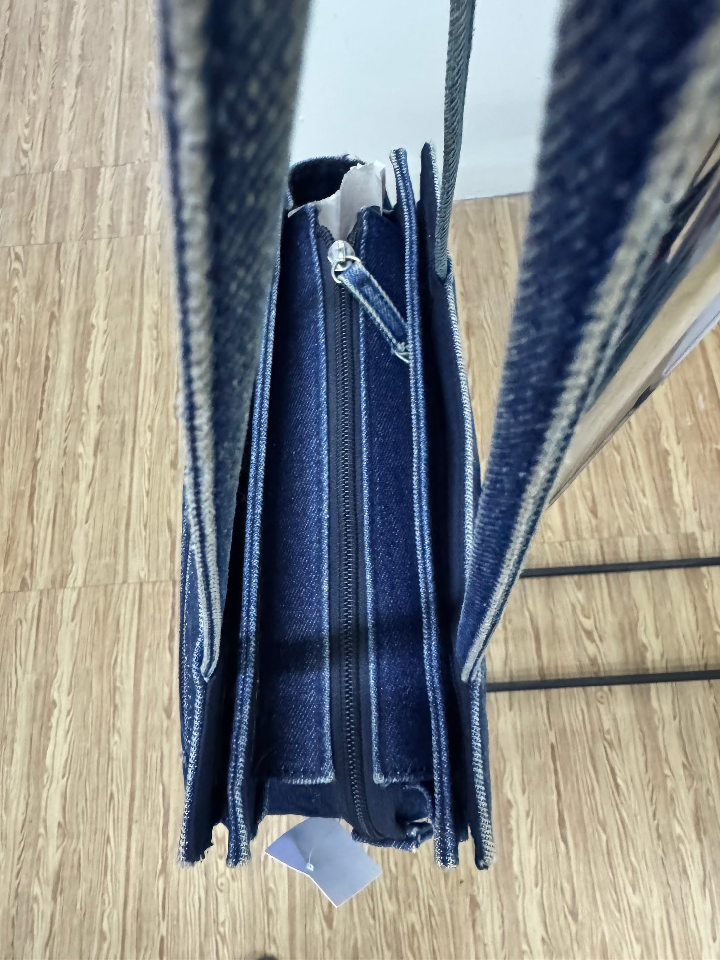Dark Blue Denim Butterfly Bag