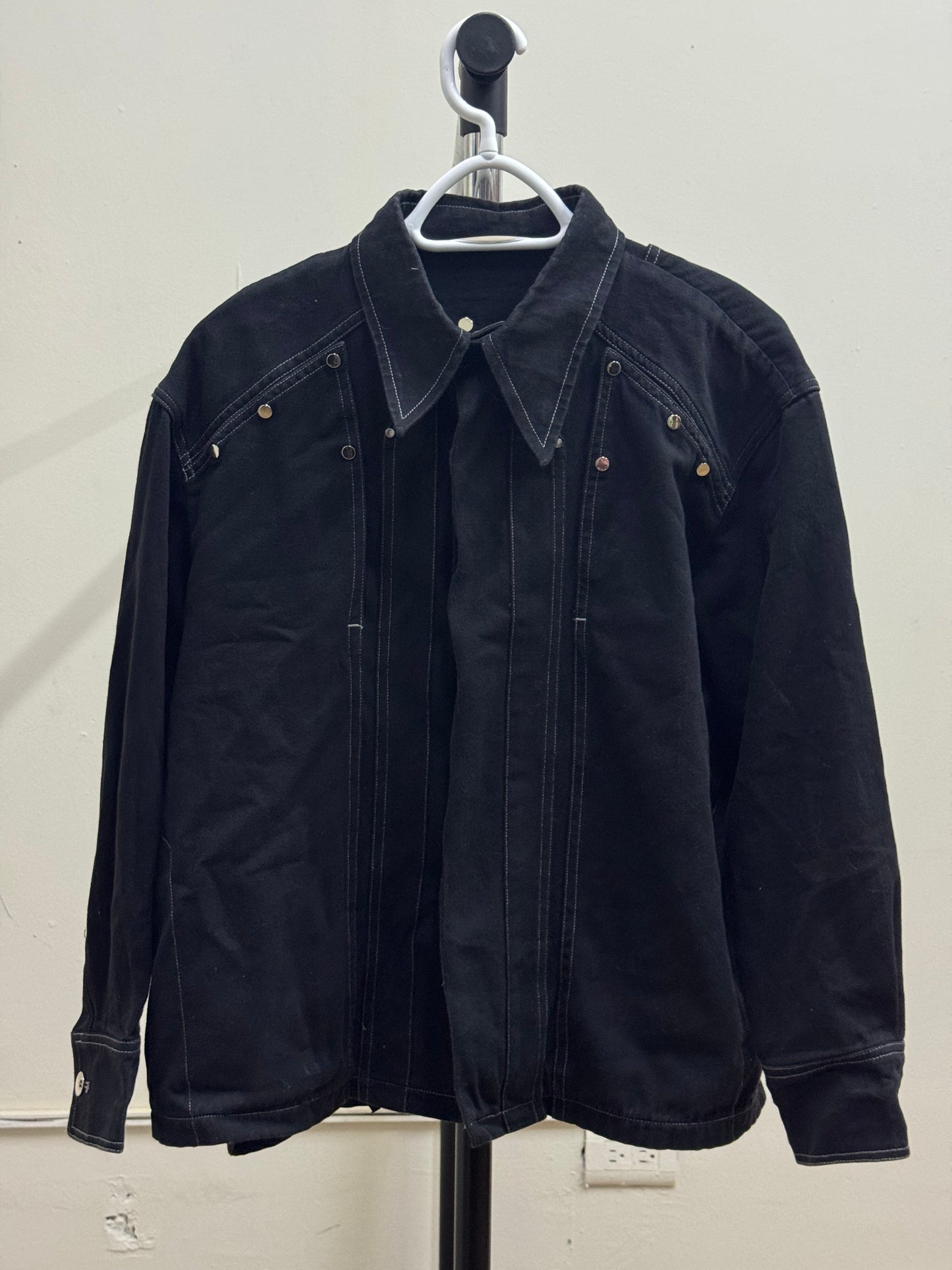 Black Silver Buttons Jacket