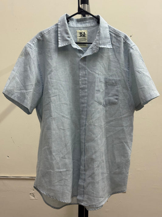 ACA JOE Light Blue Button Up Shirt