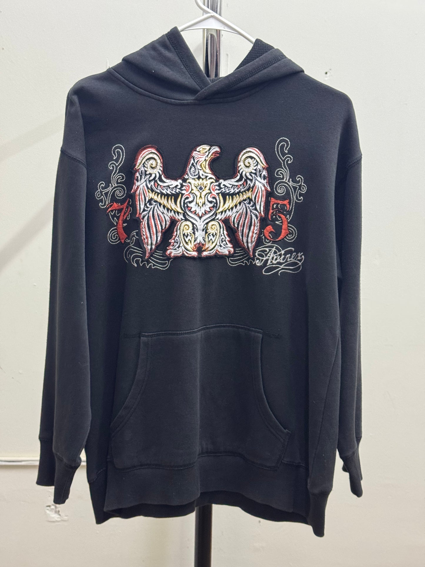 Avirex Eagle Black Hoodie