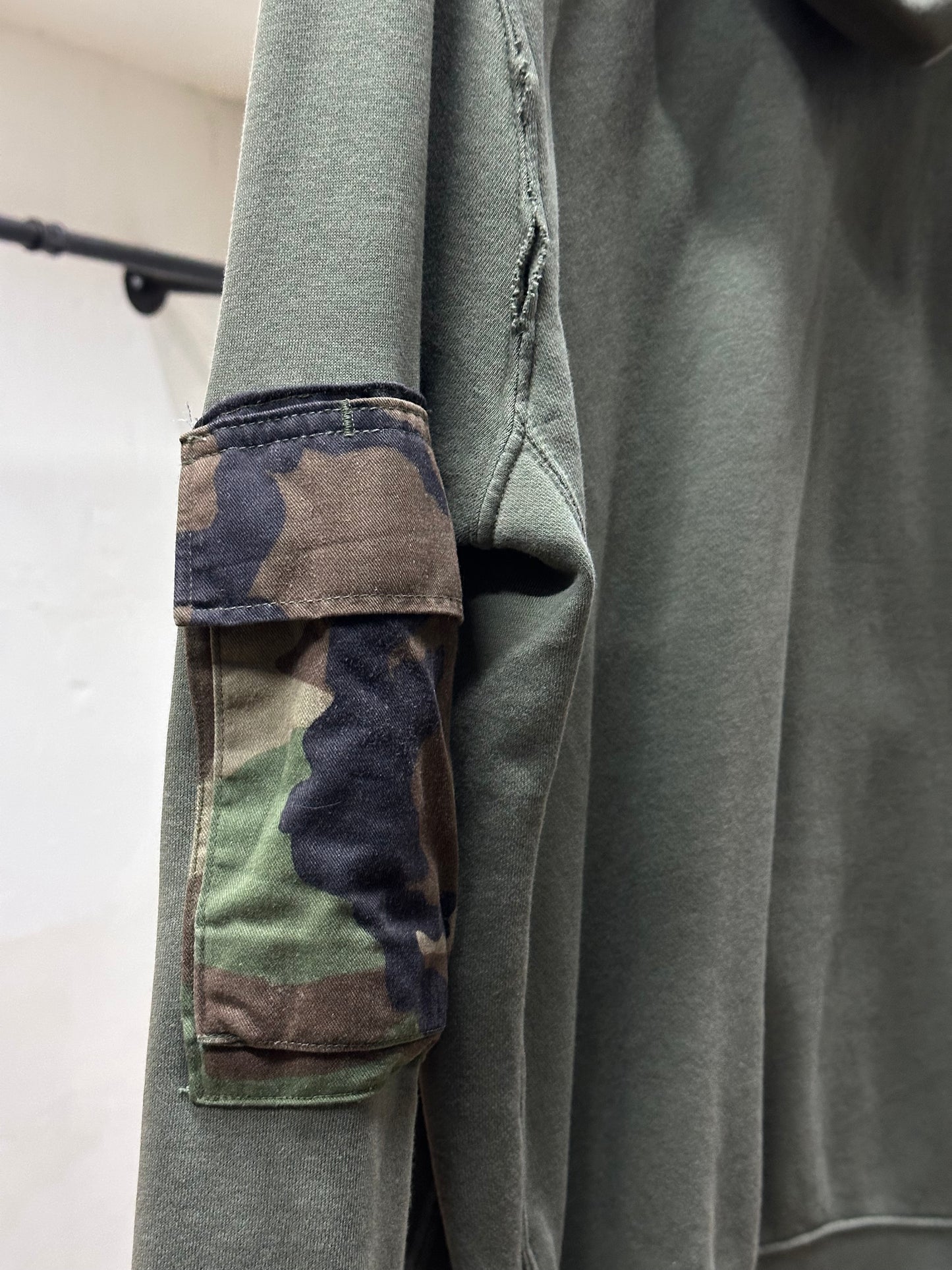 NIKE OLIVE REWORKED HOODIE