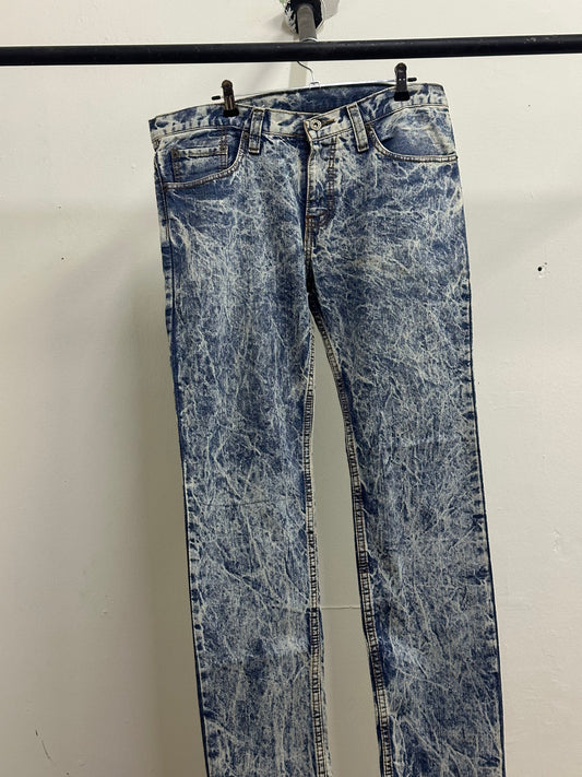 LEVIS DENIM JEANS WHITE & BLUE
