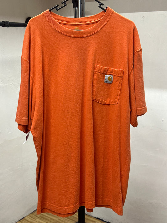 CARHARTT ORANGE POCKET TEE