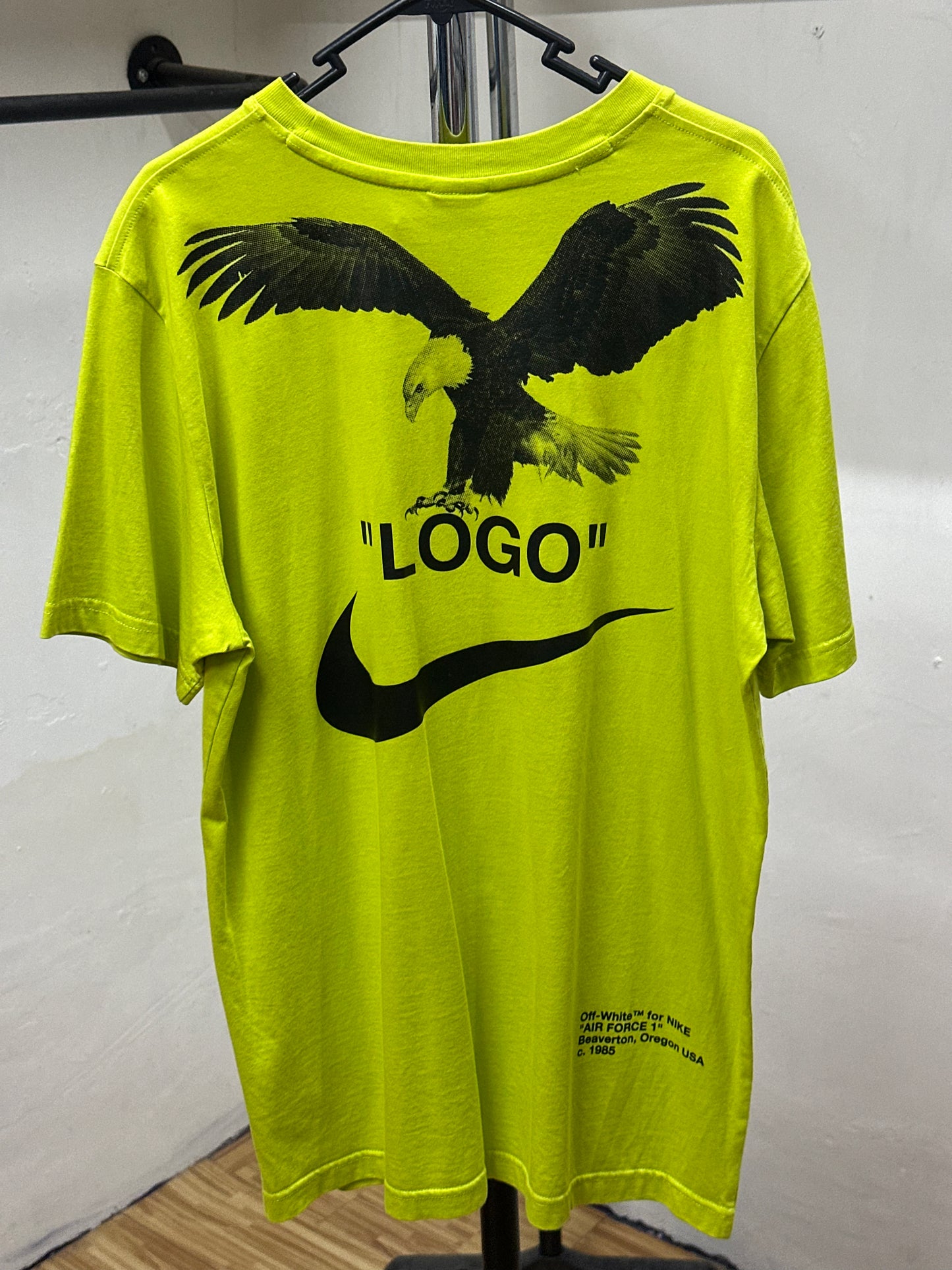 NIKE X OFF - WHITE NEON DOVE "LOGO" TEE