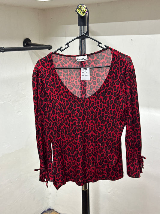 RAVE CITY ANIMAL PRINT RED