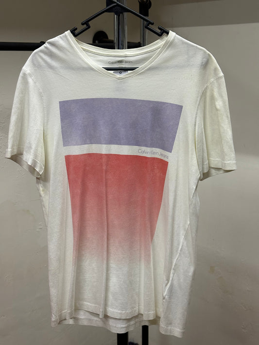 CALVIN KLEIN RED BLUE TEE