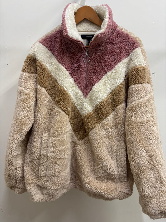 FOREVER 21 ZIP UP PUFFY JACKET