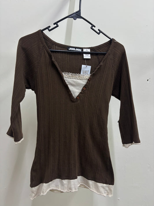 WOMEN'S BROWN TOP