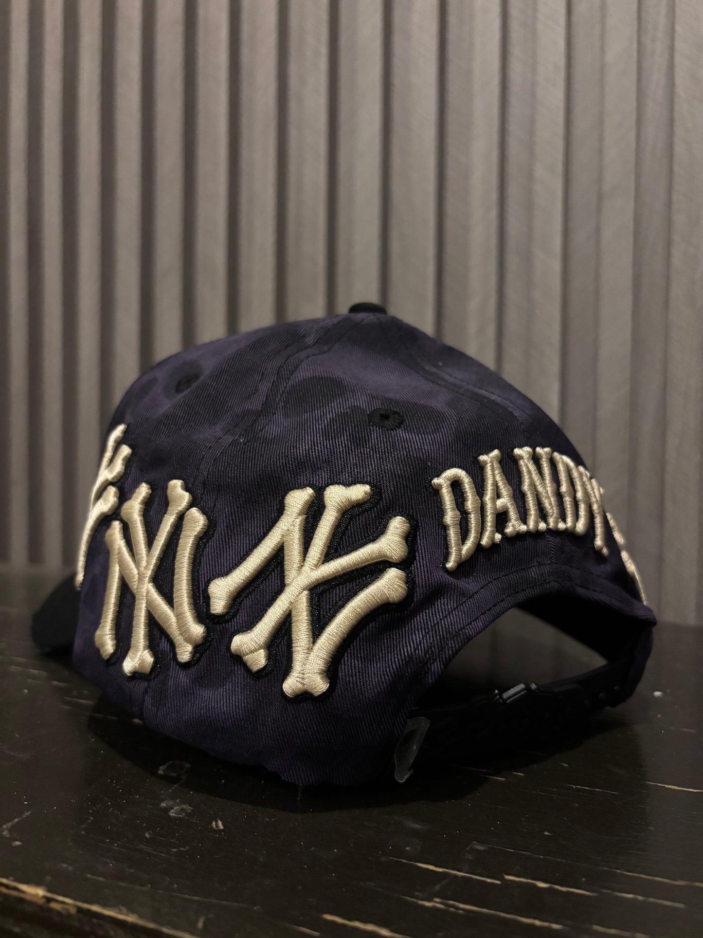 DANDY HATS NY SKELLY CAP BLACK & PURPLE CAP
