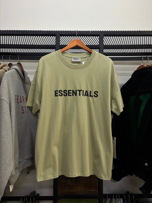 ESSENTIALS FEAR OF GOF OLIVE TEE