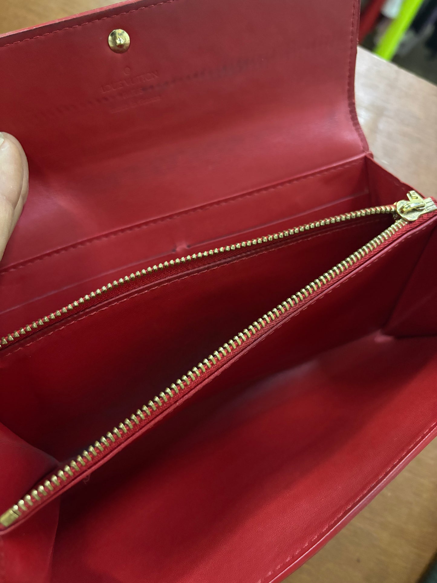 LOUIS VUITTON RED WALLET