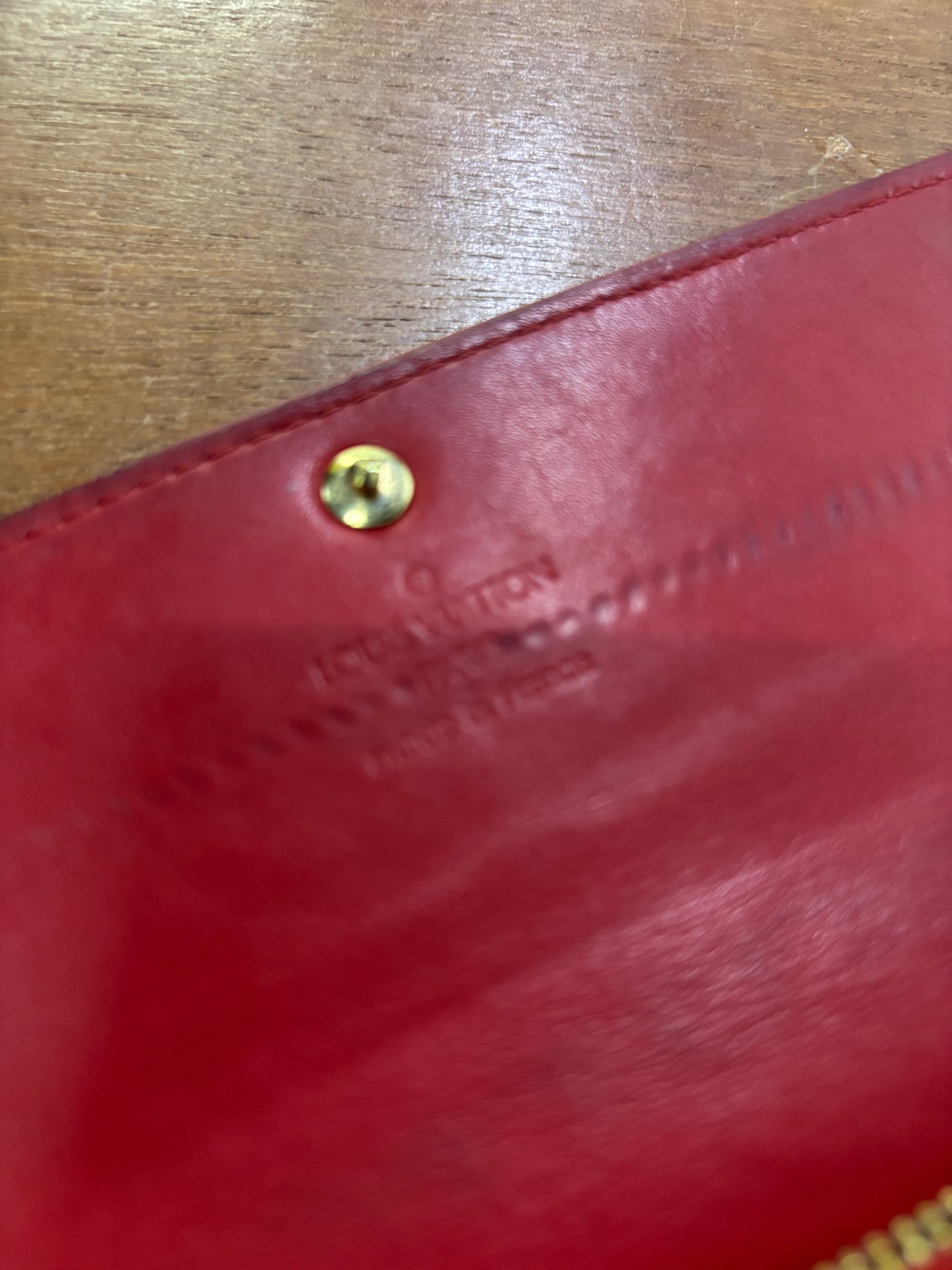 LOUIS VUITTON RED WALLET