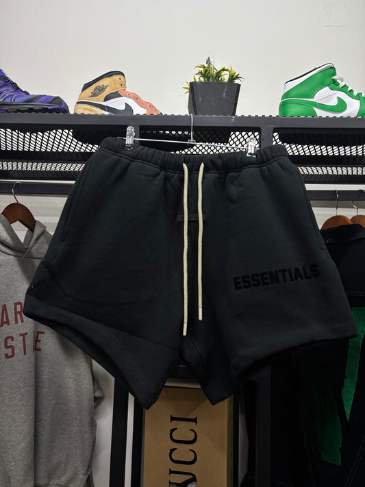 ESSENTIALS FEAR OF GOD JET BLACK SHORT