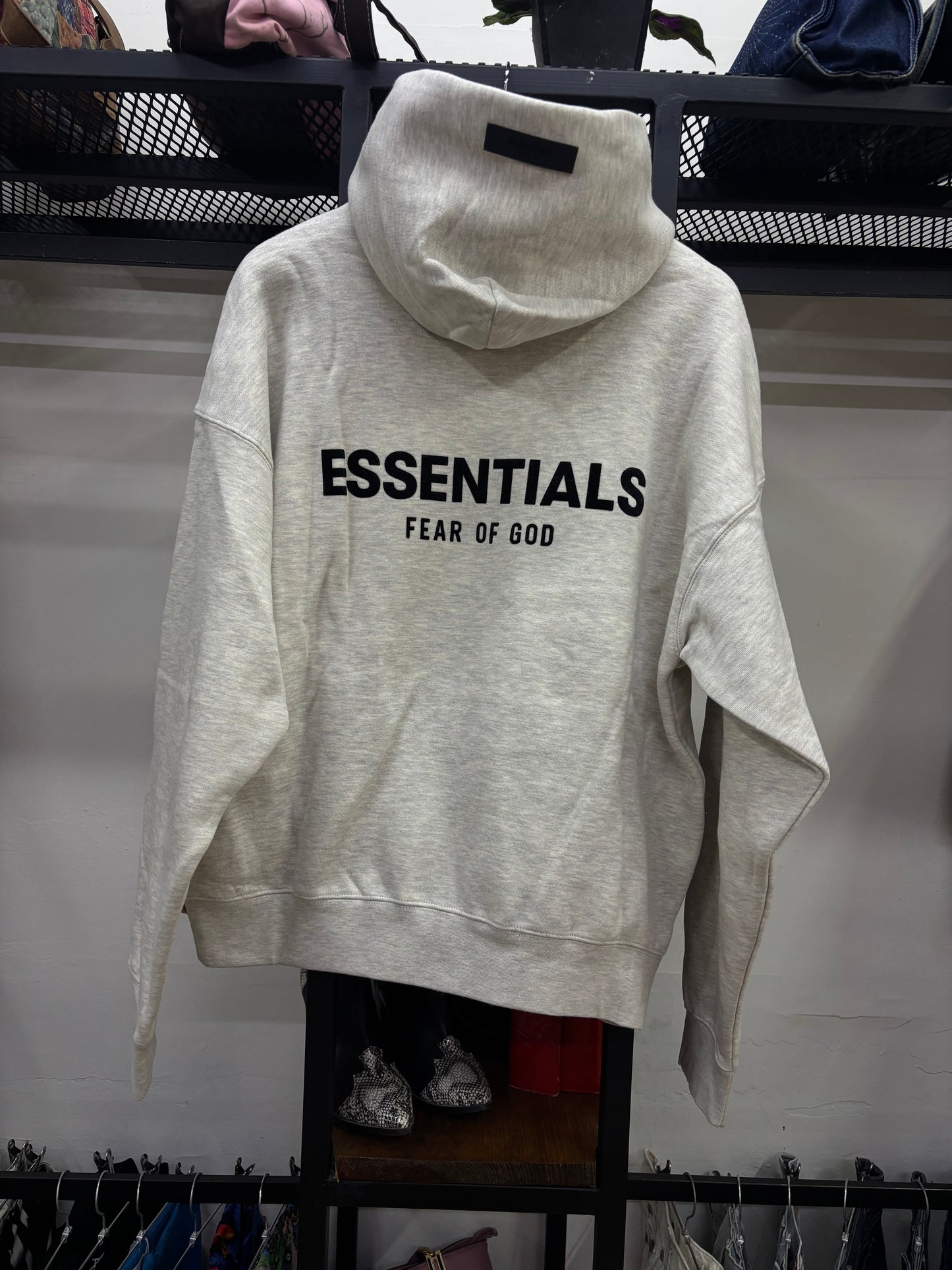 ESSENTIALS FEAR OF GOD LIGTH OATMEAL HOODIE