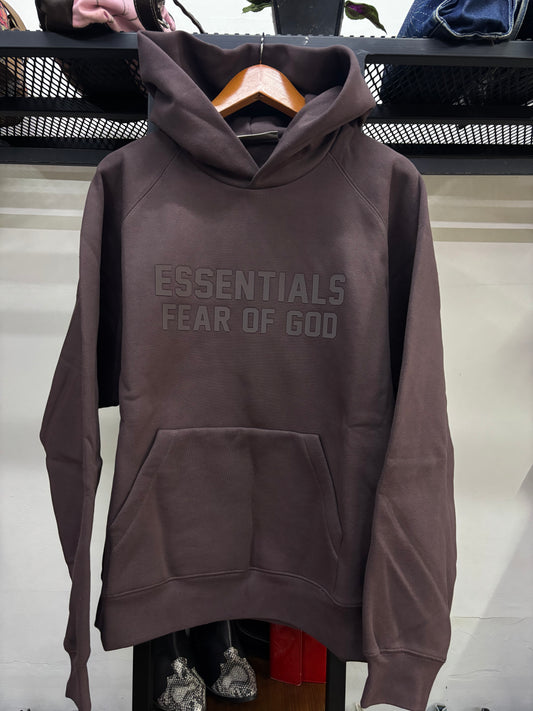 ESSENTIALS FEAR OF GOD PLUM HOODIE