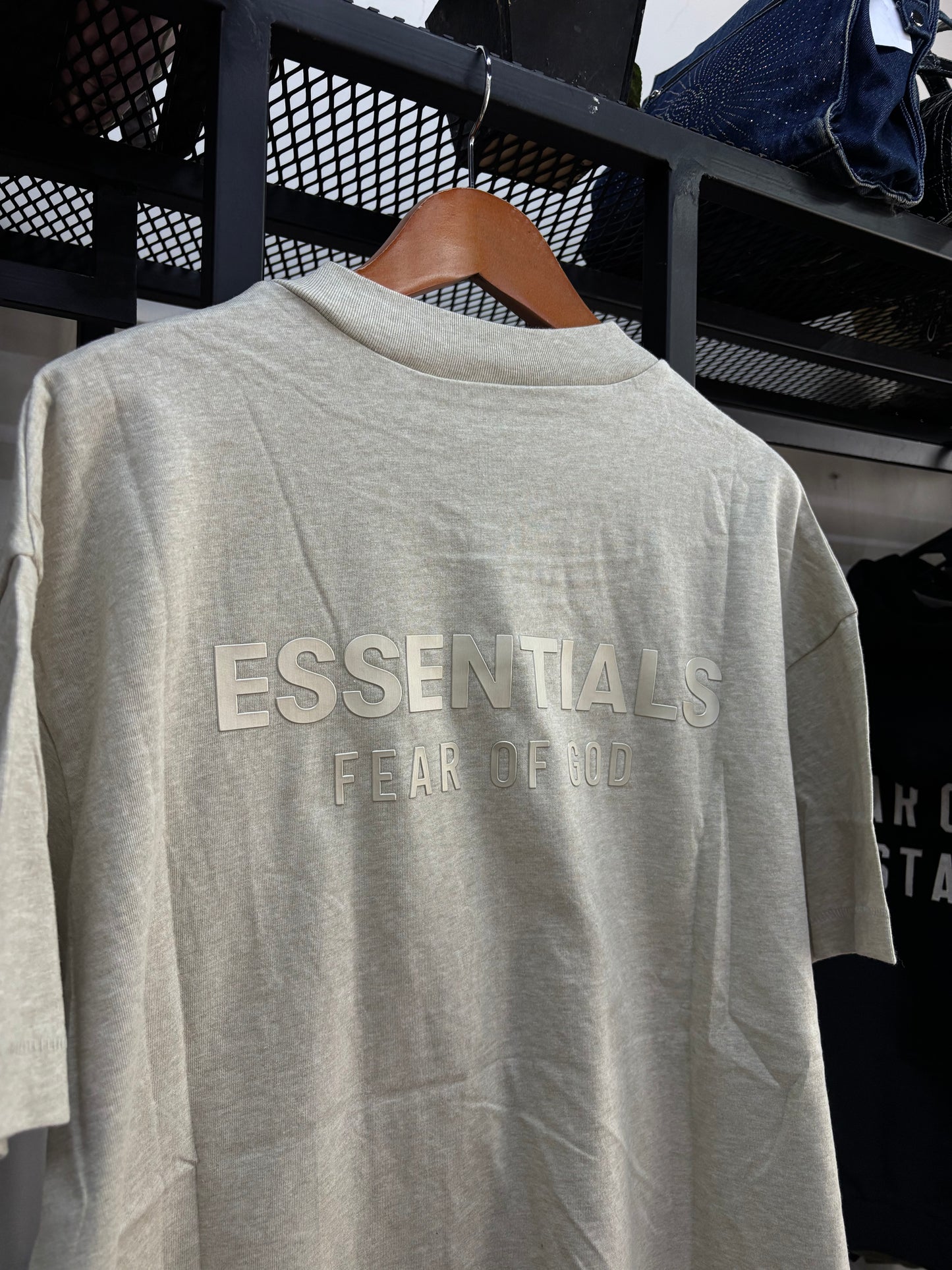 ESSENTIALS FEAR OF GOD HEATHER STONE SS25 TEE