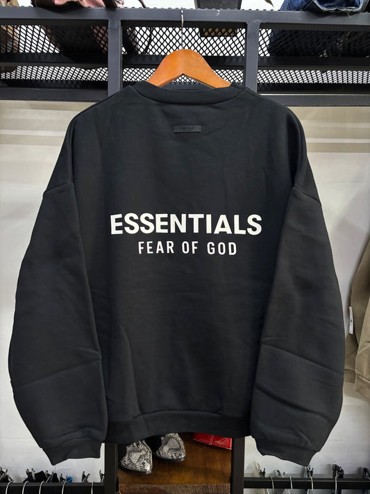 ESSENTIALS FEAR OF GOD SS24 BLACK CREWNECK