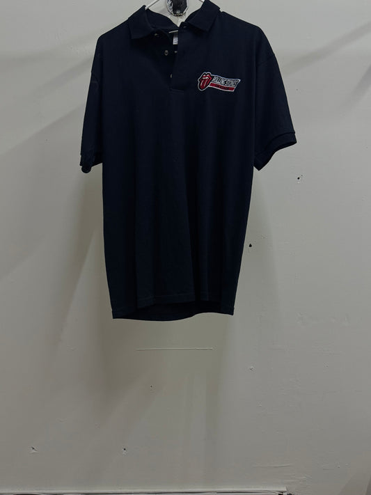 The Rolling Stones On Stage Dark Blue Shirt