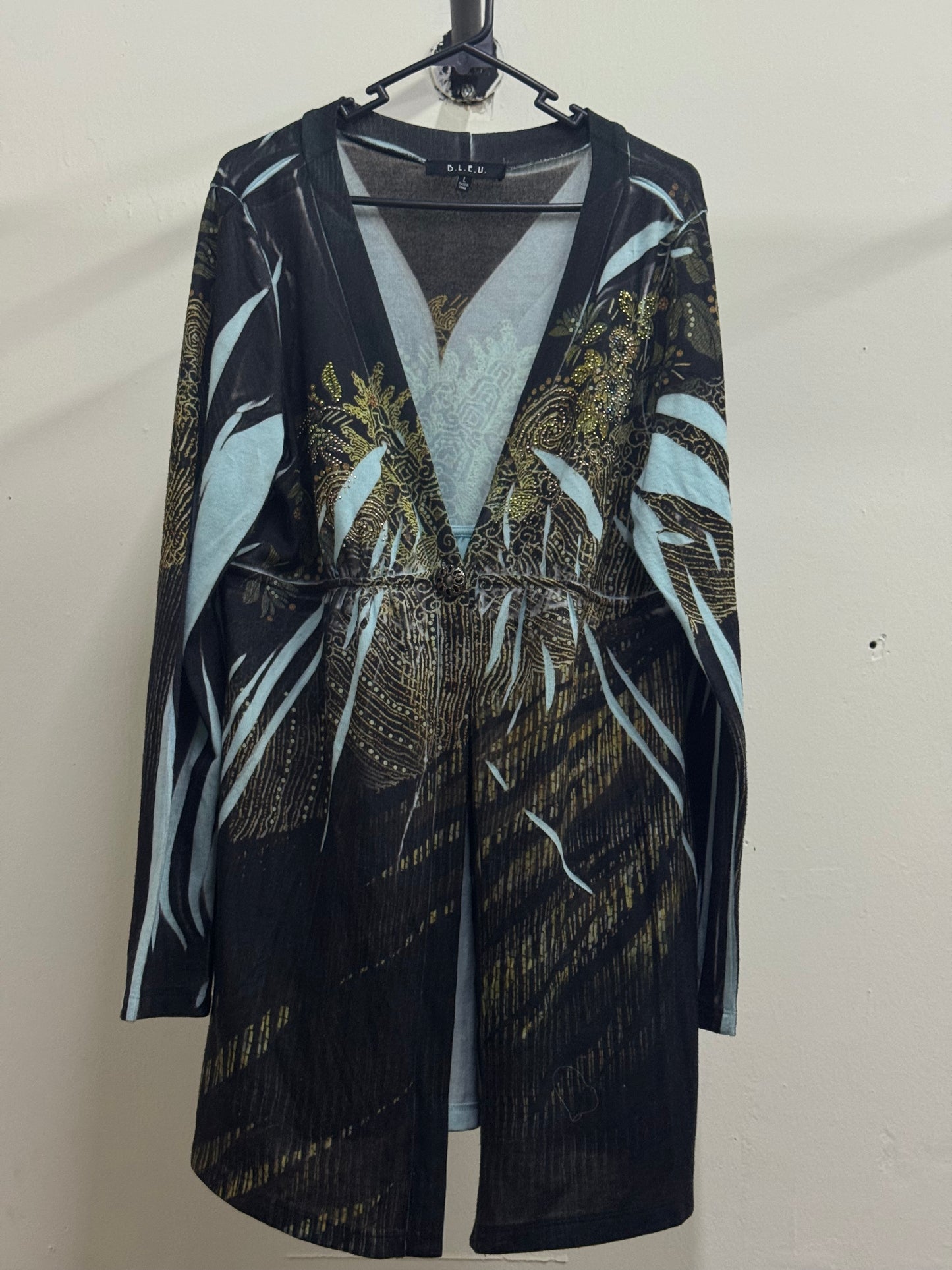 Bleu Black & Blue Cardigan