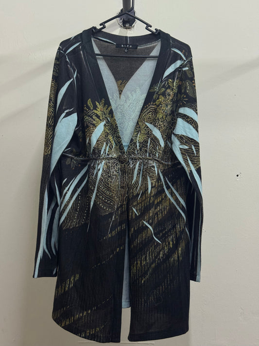 Bleu Black & Blue Cardigan