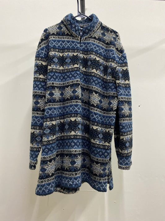 Cross Roads Zip-Up Sweater