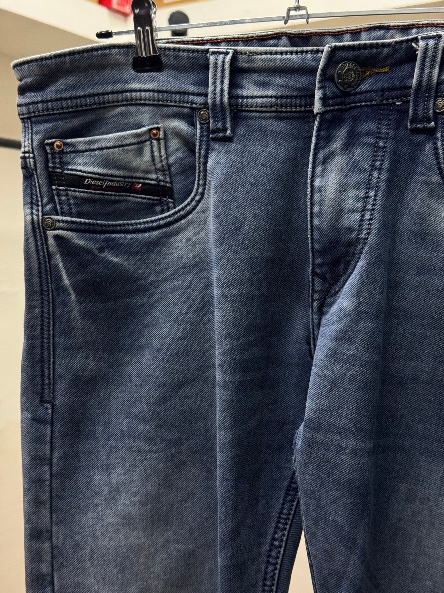 Diesel Washed Blue Denim Skinny Jeans