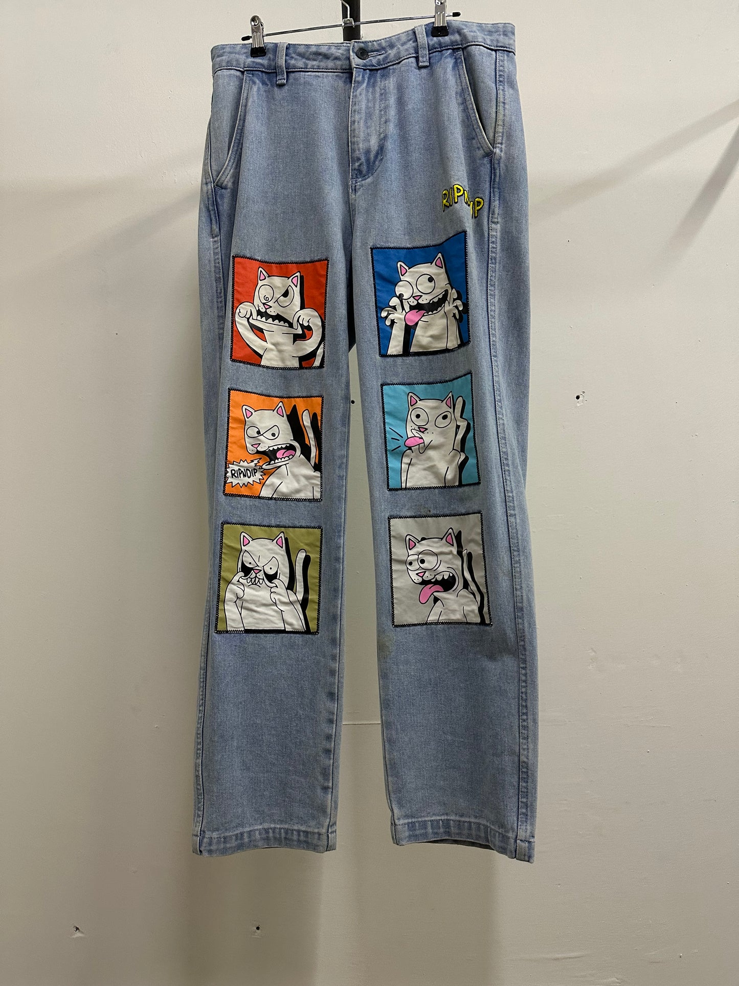RipNDrip Cats Light Blue Jeans