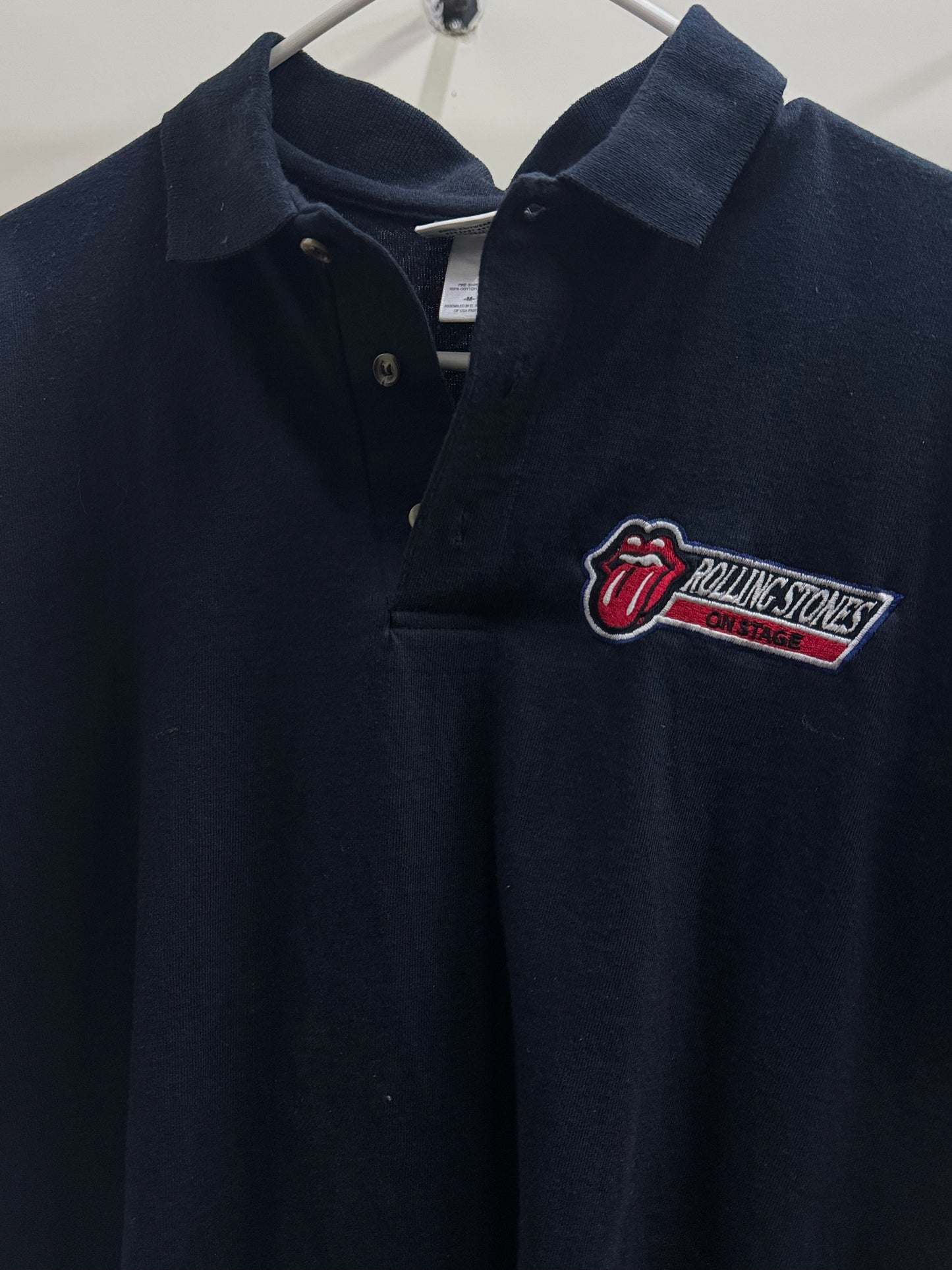 The Rolling Stones On Stage Dark Blue Shirt