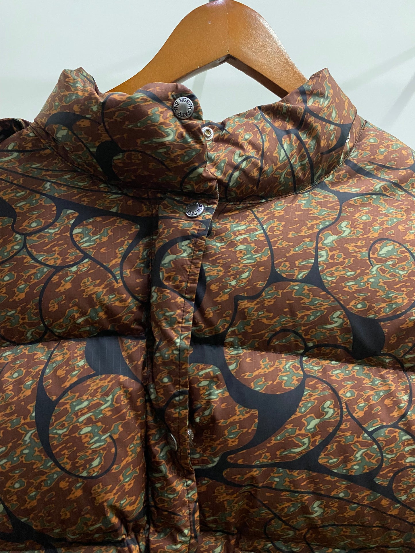 The North Face Brown Camo Puffer Jacket