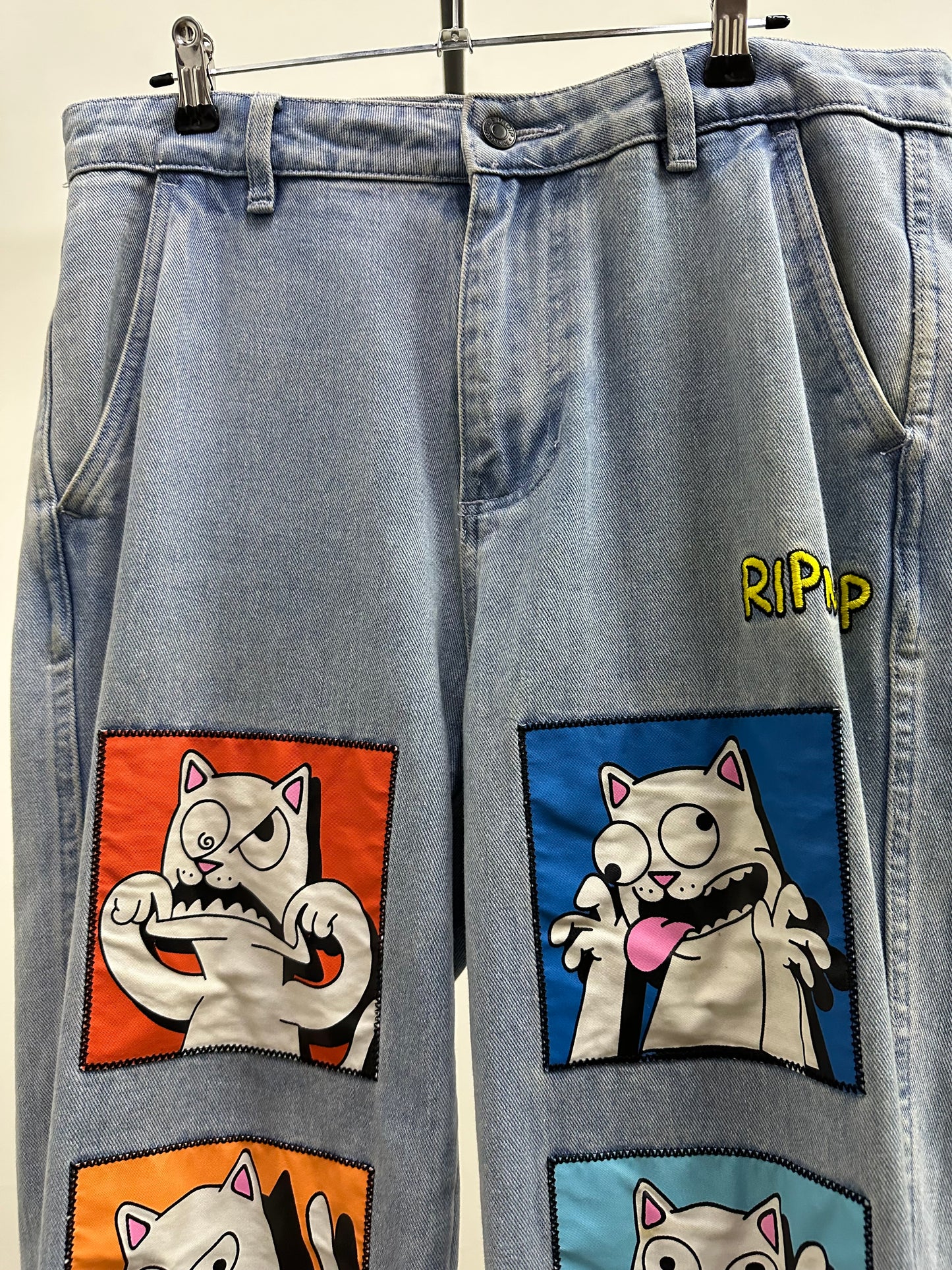 RipNDrip Cats Light Blue Jeans