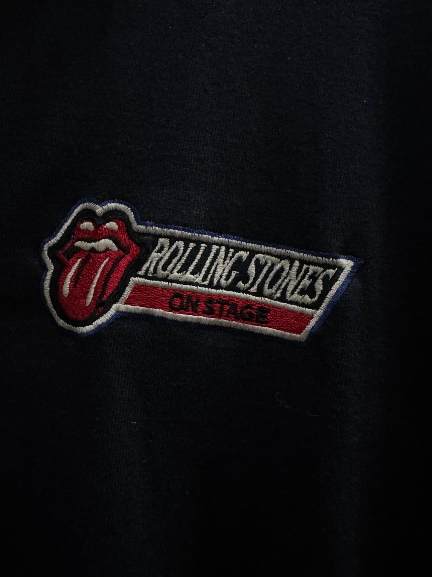 The Rolling Stones On Stage Dark Blue Shirt