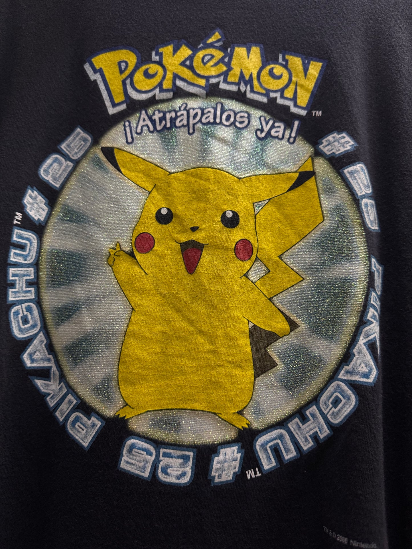Pokemon Pikachu Black T
