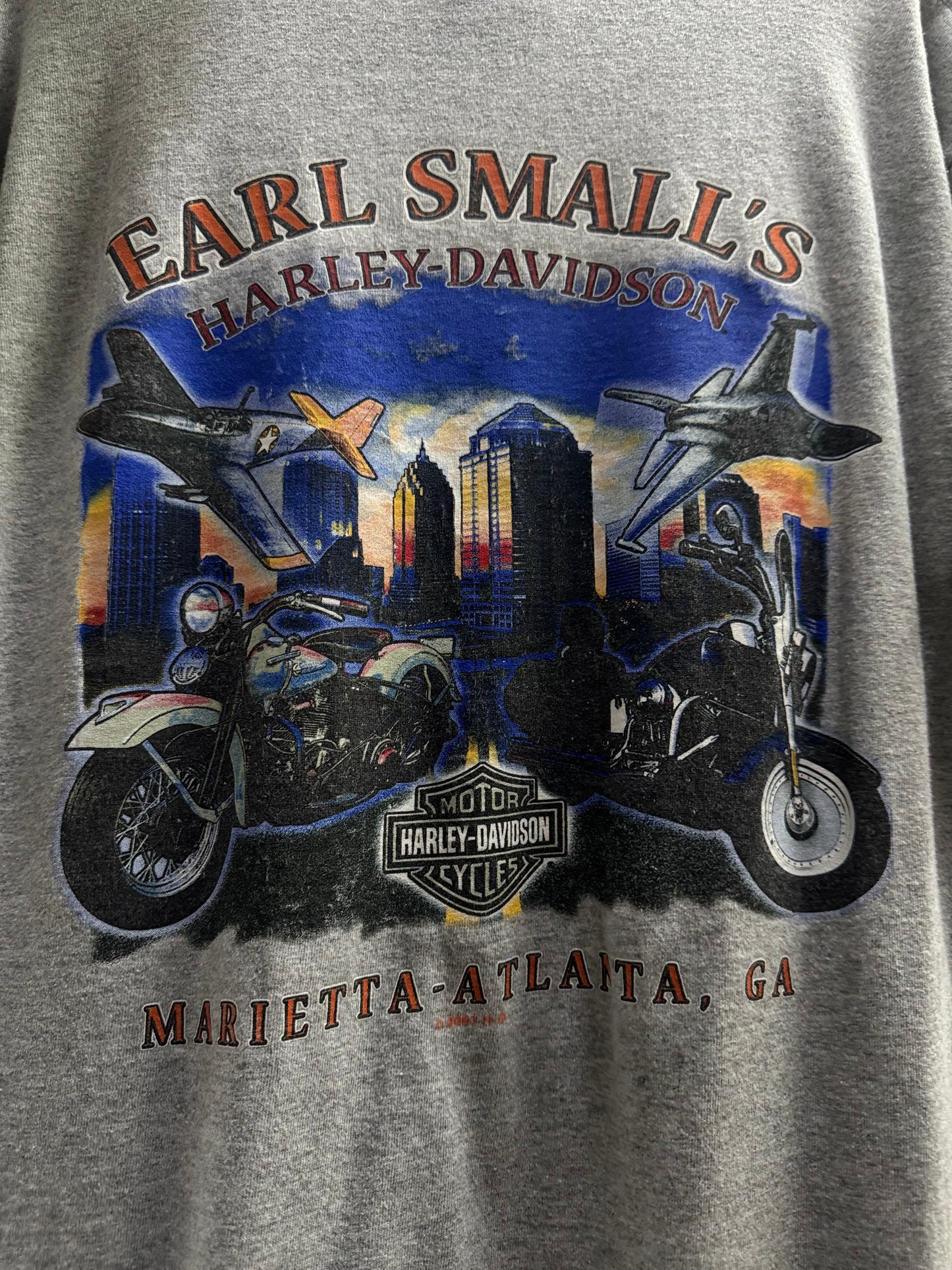 Harley Davidson Earl Small's Light Gray Tee