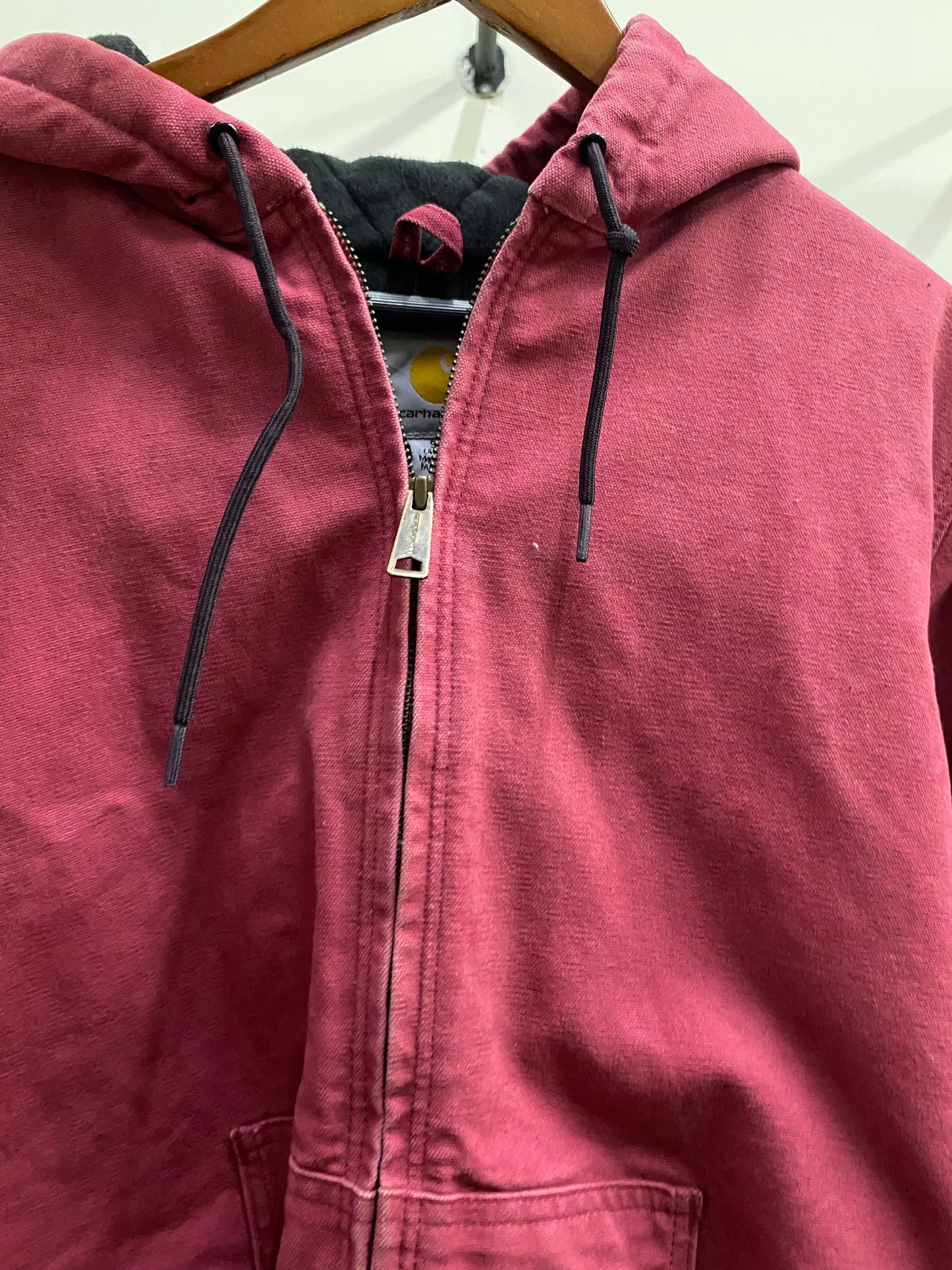 Carhartt Dusty Pink Zip-Up Hoodie